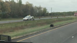 Construction Worker Drives Dangerously in Reverse