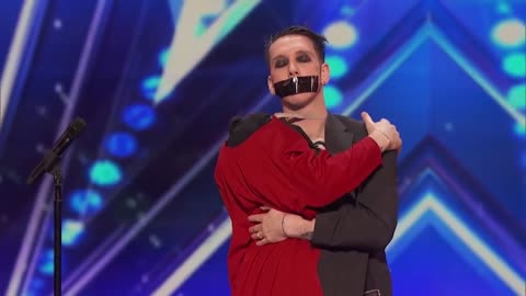 Tape Face 1st Appearance America's Got Talent 2016 Finalist Got Talent