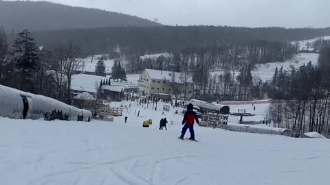 First time skiing