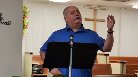 Pastor Nick Oquendo sings "I Will Sing Of My Redeemer" acapella