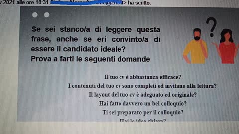 La mia risposta inaspettata al professionista di curriculum efficaci per farsi assumere