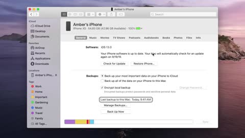 How to back up your iPhone, iPad, or iPod touch to your Mac