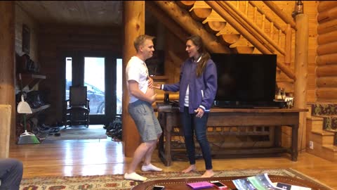 Lip syncing performance reveals surprise baby announcement