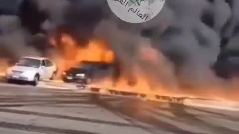 A massive fire 🔥 at the Toyota dealership in Dubai is consuming more than 5,000 vehicles."