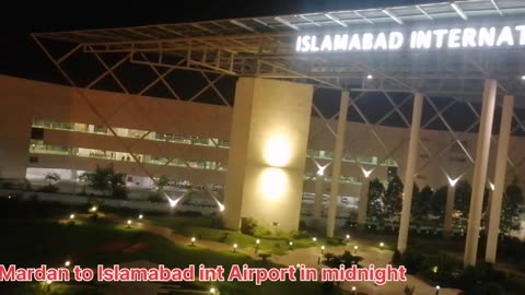 Islamabad int Airport & motorway in the midnight