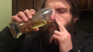 Man Tries Chugging Through His Nose