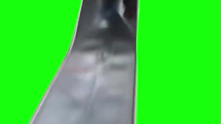 Boston Cop Falling Down Slide | Green Screen
