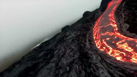 Incredible Volcano Drone Footage