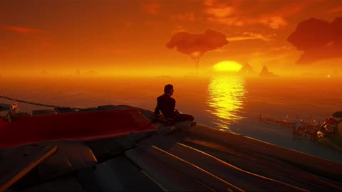 Sea of Thieves Calming Sunset #shorts