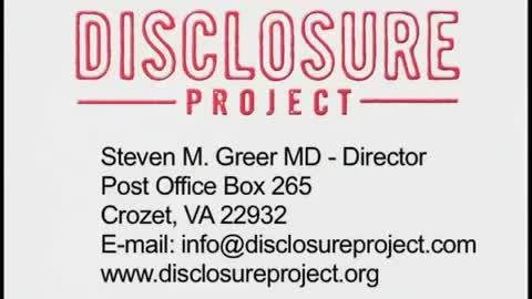 THE DISCLOSURE PROJECT UFO TRUTH MAY 9, 2001 NATIONAL PRESS CLUB Dr. Steven Greer