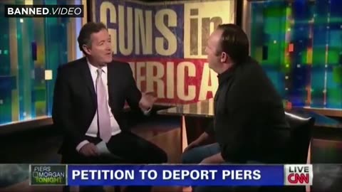 Classic l Suicide Mass Murder Pills: FULL Alex Jones Piers Morgan Debate On Gun Control In 2013