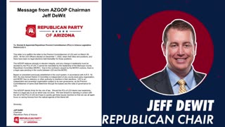 AZ GOP letter to LD3 PCs. There is only 1 legal Legislative District 3.