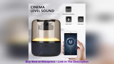 ☑️ 20W Breathing Light Bluetooth Speaker TWS Bass Column Wireless 3D Stereo Speaker Subwoofer