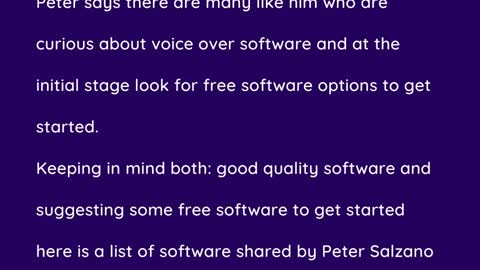 Peter Salzano aka Peter J Salzano - List of Best Voice Recording Software