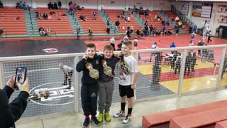 Kid Warrior and wrestling buddies win Belts