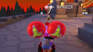 Mario Kart Tour - Banana Balloons Gameplay (Night Tour Token Shop Reward)