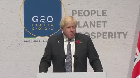 At G20, Boris Johnson Speaks About Climate Change In Advance Of COP26 Summit