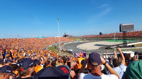 Dutch GP Final lap, Grandstand Arena, Orange army, Max Verstappen, Formula 1, Heineken Dutch GP