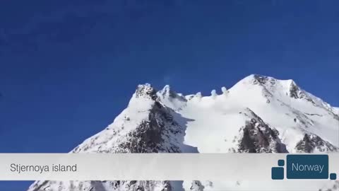 NATURAL DISASTERS World's largest snow avalanche caught on camera