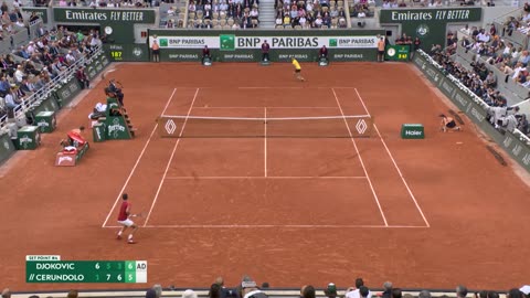 Novak Djokovic vs Francisco Cerundolo/ Round 4 /French Open 2024 HIGHLIGHTS!