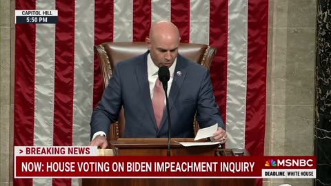 House votes 221-212 to open Biden impeachment inquiry