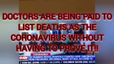 CDC PROOF CORONAVIRUS IS BEING LIED ABOUT!!!