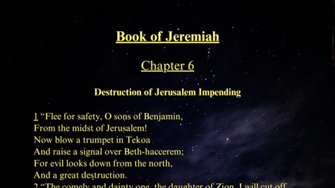 Christian Meme Video: Jeremiah Chapter 6 (03/10/2024)