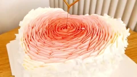 Beautiful and delicious love cake