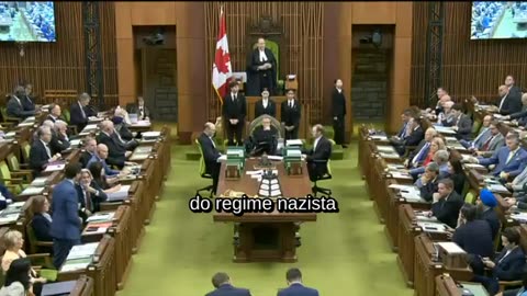 Parlamento Canadiano prestou uma ovação de pé a um homem de 98 anos que lutou pelos nazistas.