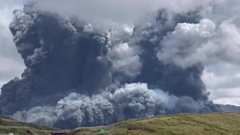 BREAKING – Mount Aso, a volcano on Japan's main southern island of Kyushu, erupted on Wednesday,