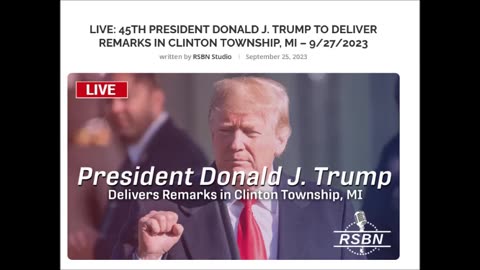 LIVE: 45th President Donald J. Trump to Deliver Remarks in Clinton Township, MI