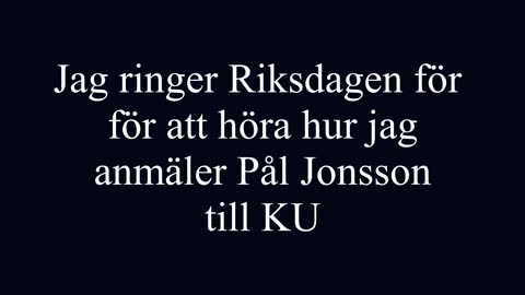 # 886 - Hur man anmäler Pål Jonsson till KU