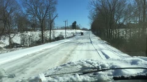 Amish Ski Ride