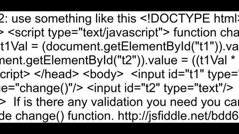 Change value of a textbox compared to another text box value with a ratio