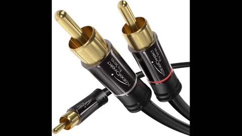 Review: FosPower RCA Y-Adapter (6 Feet), 1 RCA Male to 2 RCA Male Y Splitter Digital Stereo Aud...