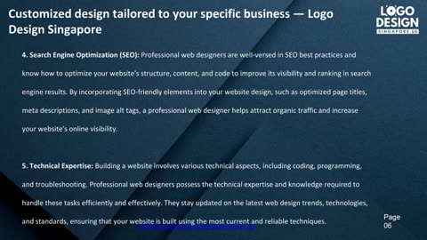 Customized design tailored to your specific business — Logo Design Singapore