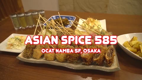 "Unlimited Kushikatsu Delights: Osaka's Soul Food Extravaganza at Asian Spicy Diner 585!"