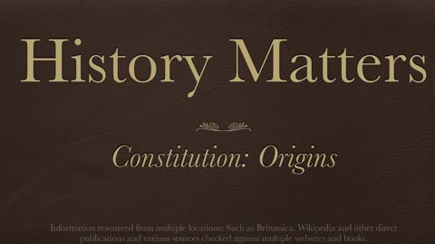Constitution: Origins