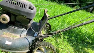 Slow motion mower