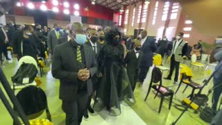 The body of the late City of Joburg Mayor Jolidee Matongo arrives