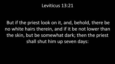 KJV Bible Leviticus Chapter 13