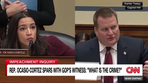 It is simple. You name the crime__ AOC has contentious exchange with Biden probe witness