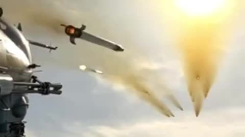 Amazing Video of a Ukrainian Attack Helicopter Firing Off Rockets in Slomo