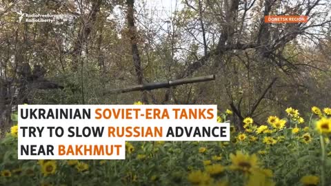 Ukraine's Soviet-Era Tanks Target Russian Logistics In Defense Of Bakhmut