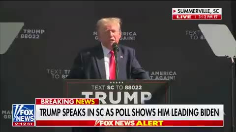 FOX News Cuts Away when Trump mentions them going down