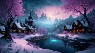Dive into the Chilling Beauty of Frostheart Village Dark Romantic Winter Music 2024