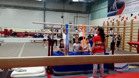 MADNESSGYM training little russian gymnasts public lesson part 1