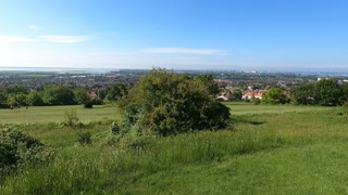 Portsdown Hill overlooking Portsmouth. Not a great shot.