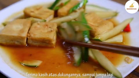 Best way to cook cucumber and tofu