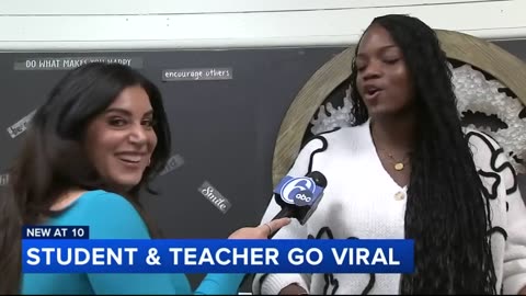 Philadelphia teacher, student go viral for 'veggie dance' throw down.